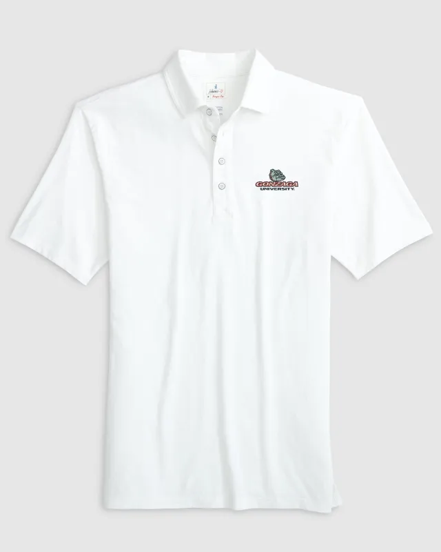 Gonzaga Coastal Wash Original Polo - Script Logo made by Johnnie-O