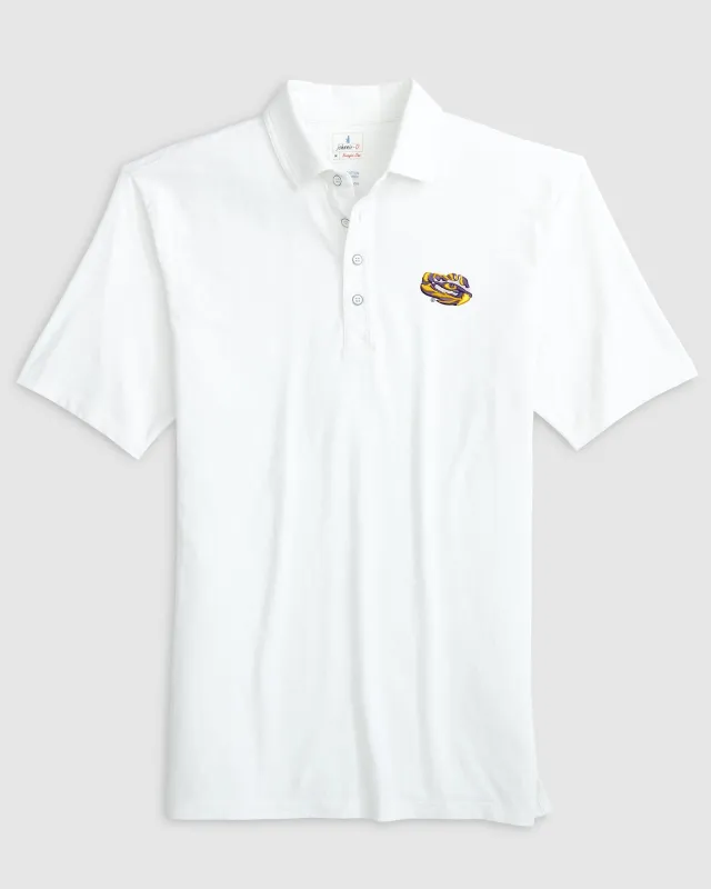 Louisiana State Coastal Wash Original Polo - Tiger Eye Logo sold by Johnnie-O