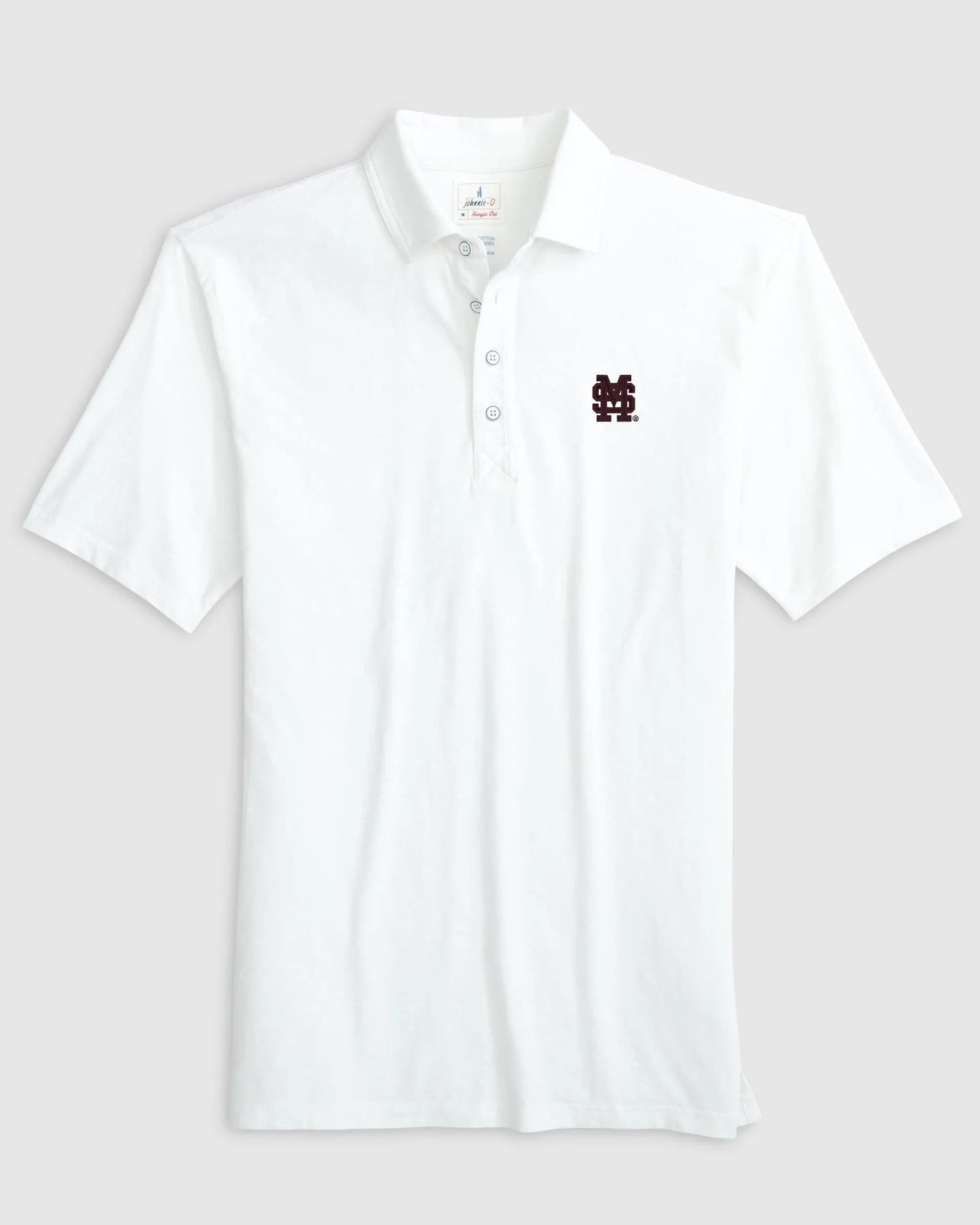 Mississippi State Coastal Wash Original Polo - Baseball Logo sold by Johnnie-O