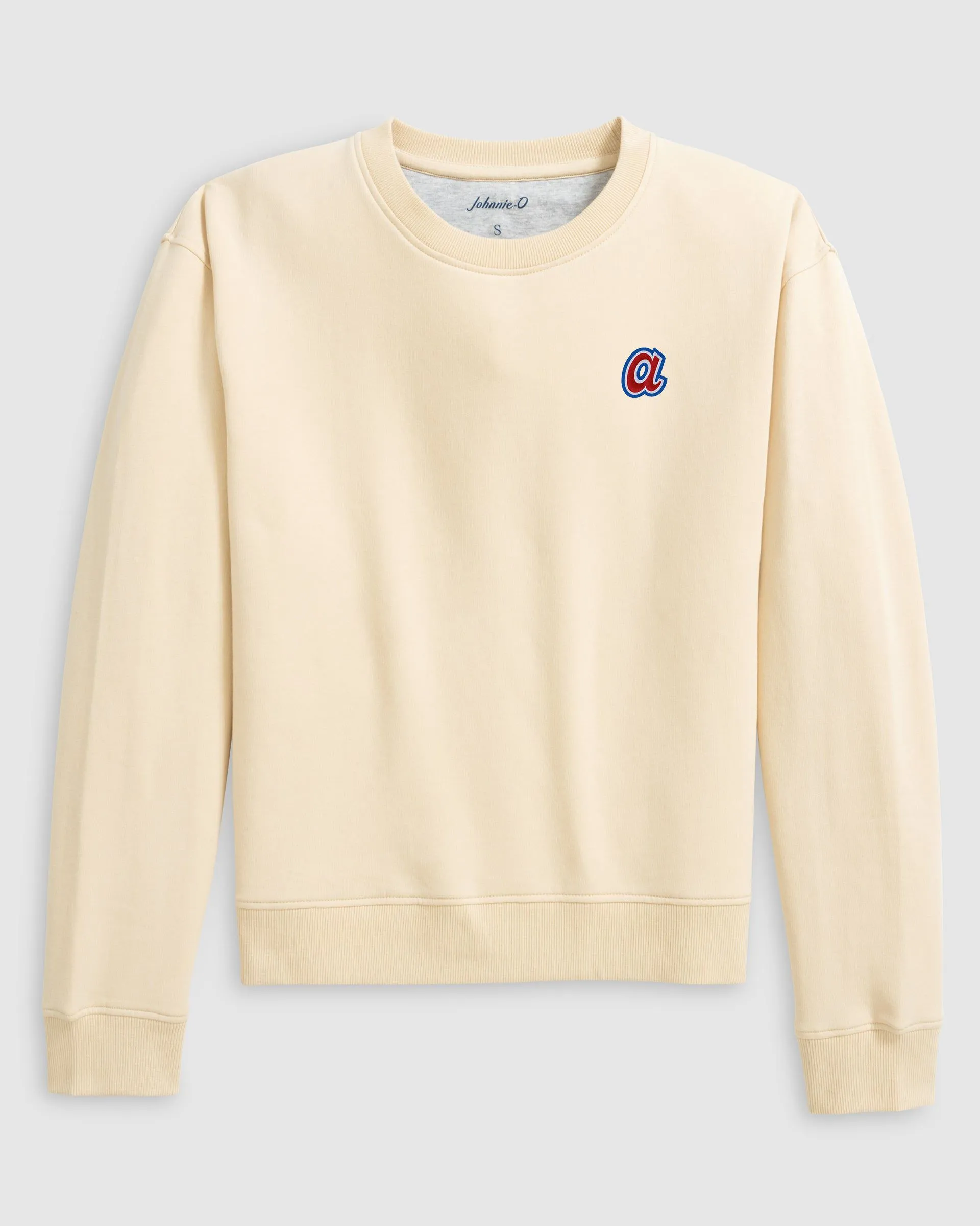 Women's Atlanta Braves Penny Crewneck Sweatshirt - Cooperstown Logo sold by Johnnie-O product image thumbnail 3
