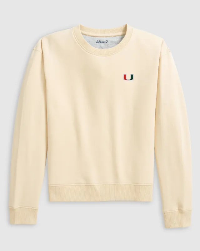 Women's Miami Penny Crewneck Sweatshirt sold by Johnnie-O