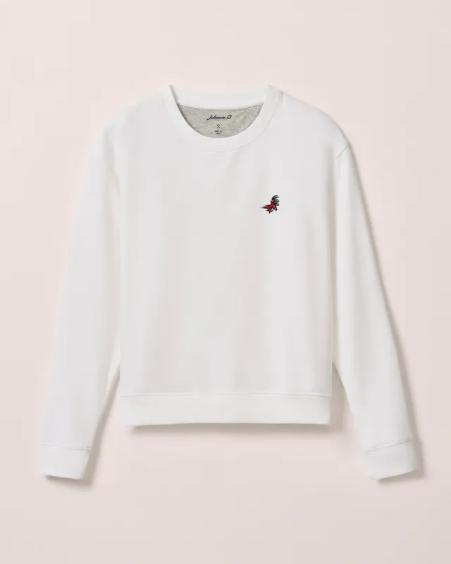 Women's Fairfield Penny Crewneck Sweatshirt - Stag Logo sold by Johnnie-O