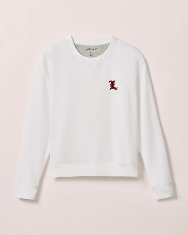 Women's Louisville Penny Crewneck Sweatshirt - L Logo sold by Johnnie-O