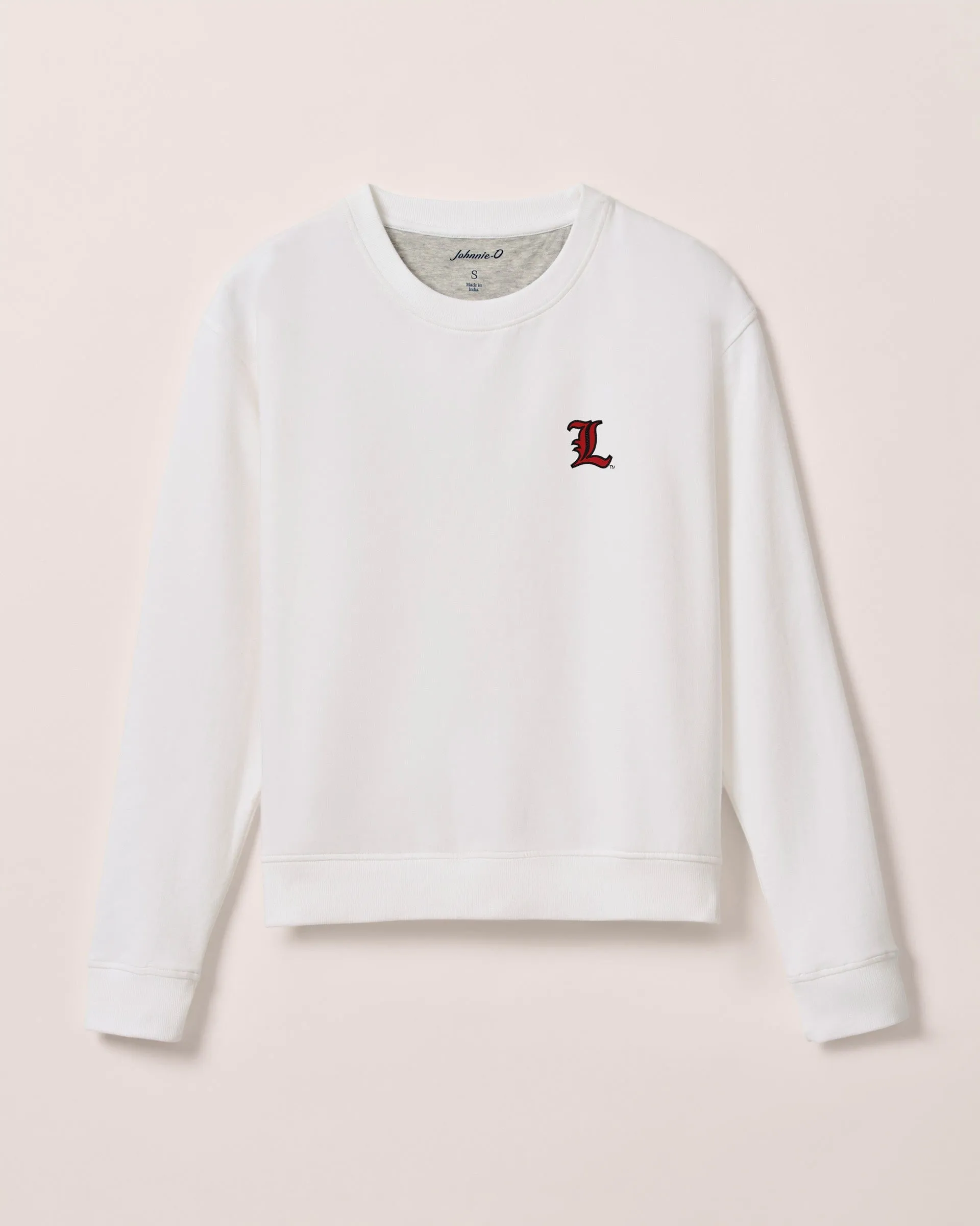 Women's Louisville Penny Crewneck Sweatshirt - L Logo sold by Johnnie-O