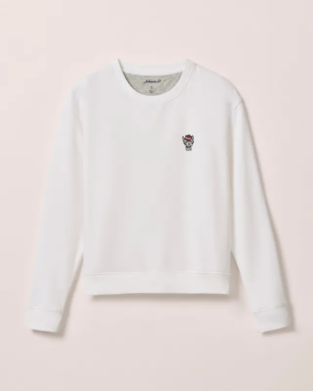 Women's NC State Penny Crewneck Sweatshirt sold by Johnnie-O