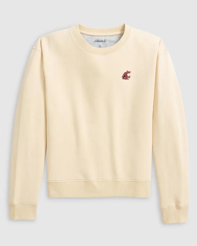 Women's Washington State Penny Crewneck Sweatshirt sold by Johnnie-O
