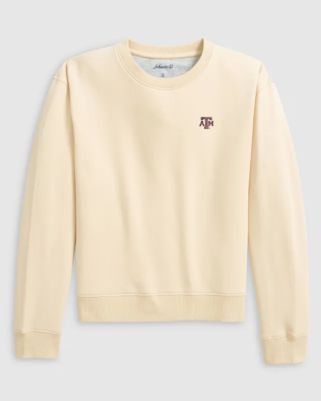 Women's Texas A&M Penny Crewneck Sweatshirt sold by Johnnie-O