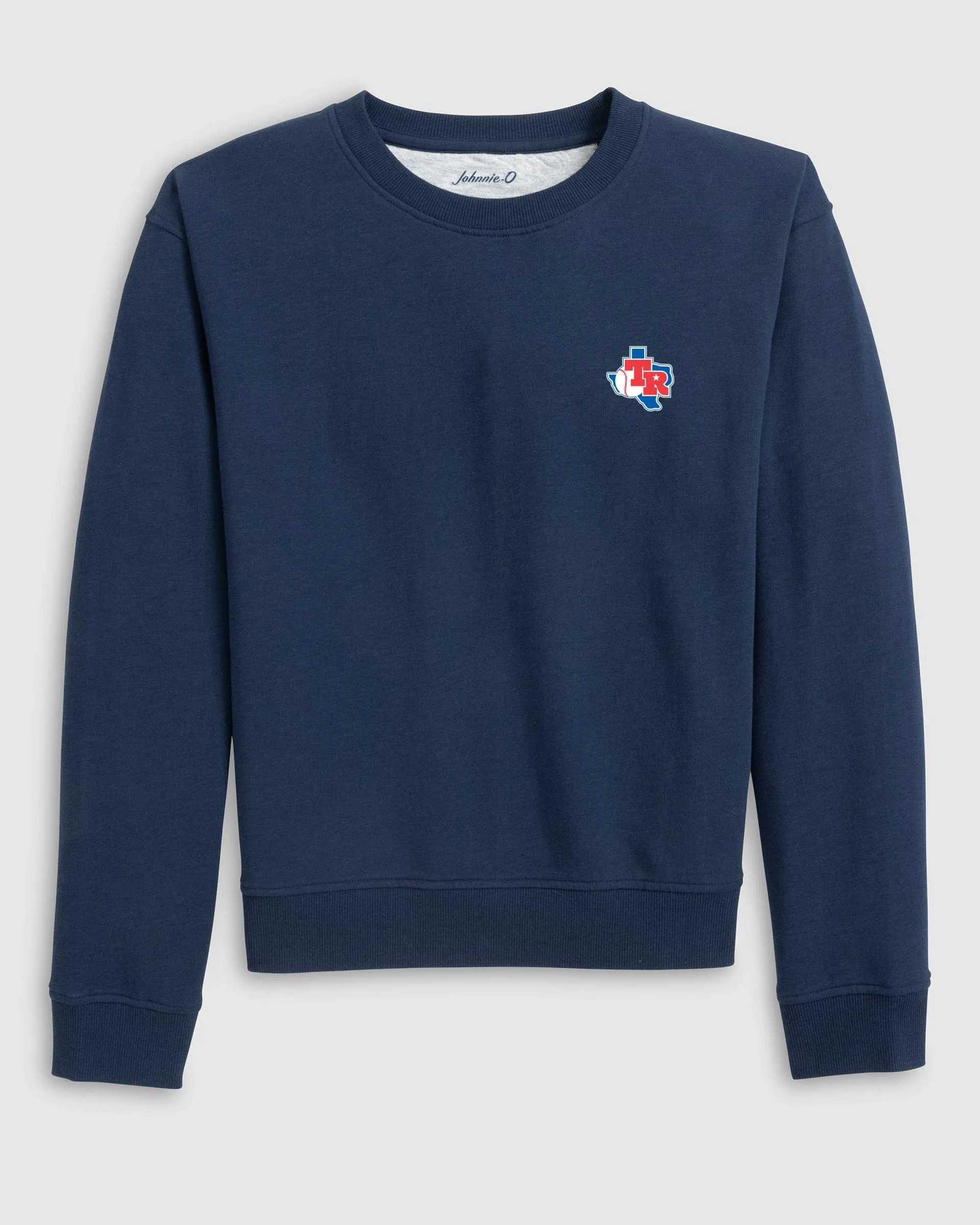 Women's Texas Rangers Penny Crewneck Sweatshirt - Cooperstown Logo sold by Johnnie-O