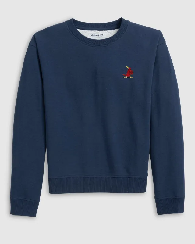 Women's St. Louis Cardinals Penny Crewneck Sweatshirt - Cooperstown Logo sold by Johnnie-O