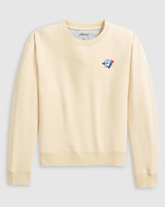 Women's Toronto Blue Jays Penny Crewneck Sweatshirt - Cooperstown Logo sold by Johnnie-O