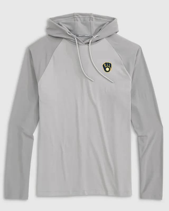 Milwaukee Brewers Penns Performance Hoodie sold by Johnnie-O