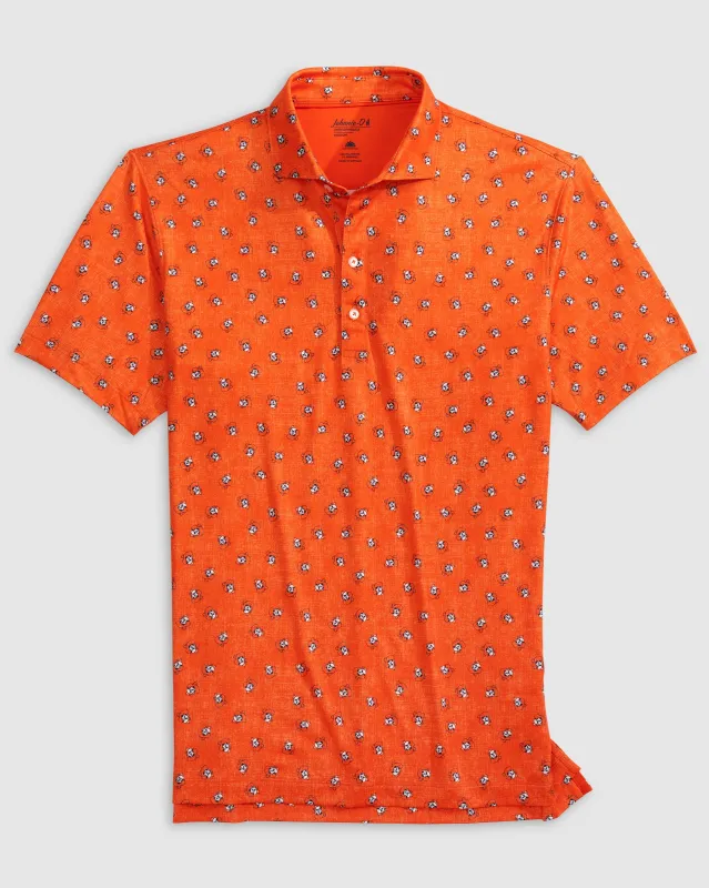 Oklahoma Exeter Printed Jersey Performance Polo sold by Johnnie-O