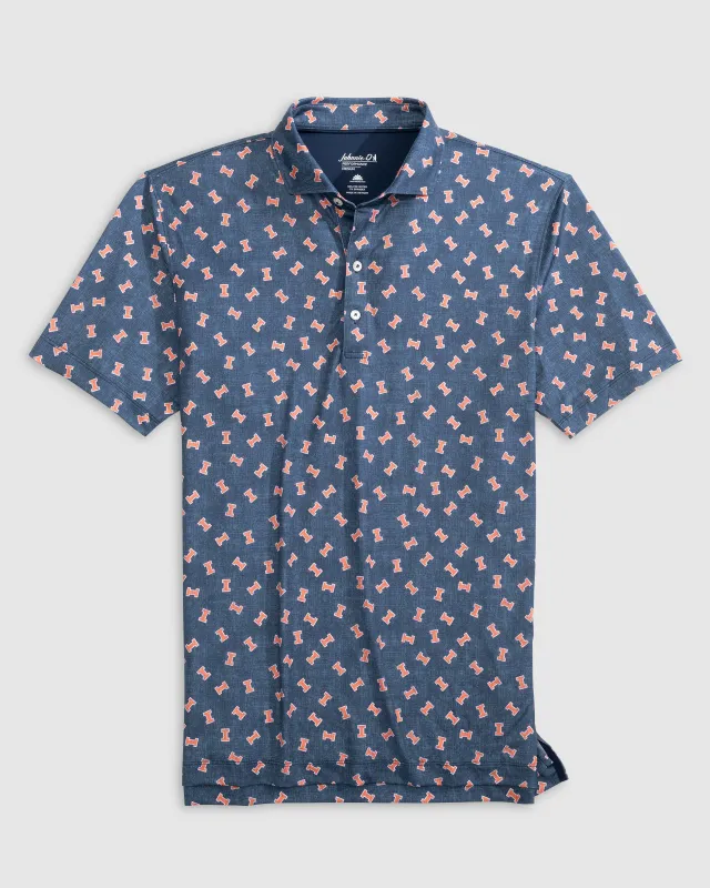 Illinois Exeter Printed Jersey Performance Polo sold by Johnnie-O