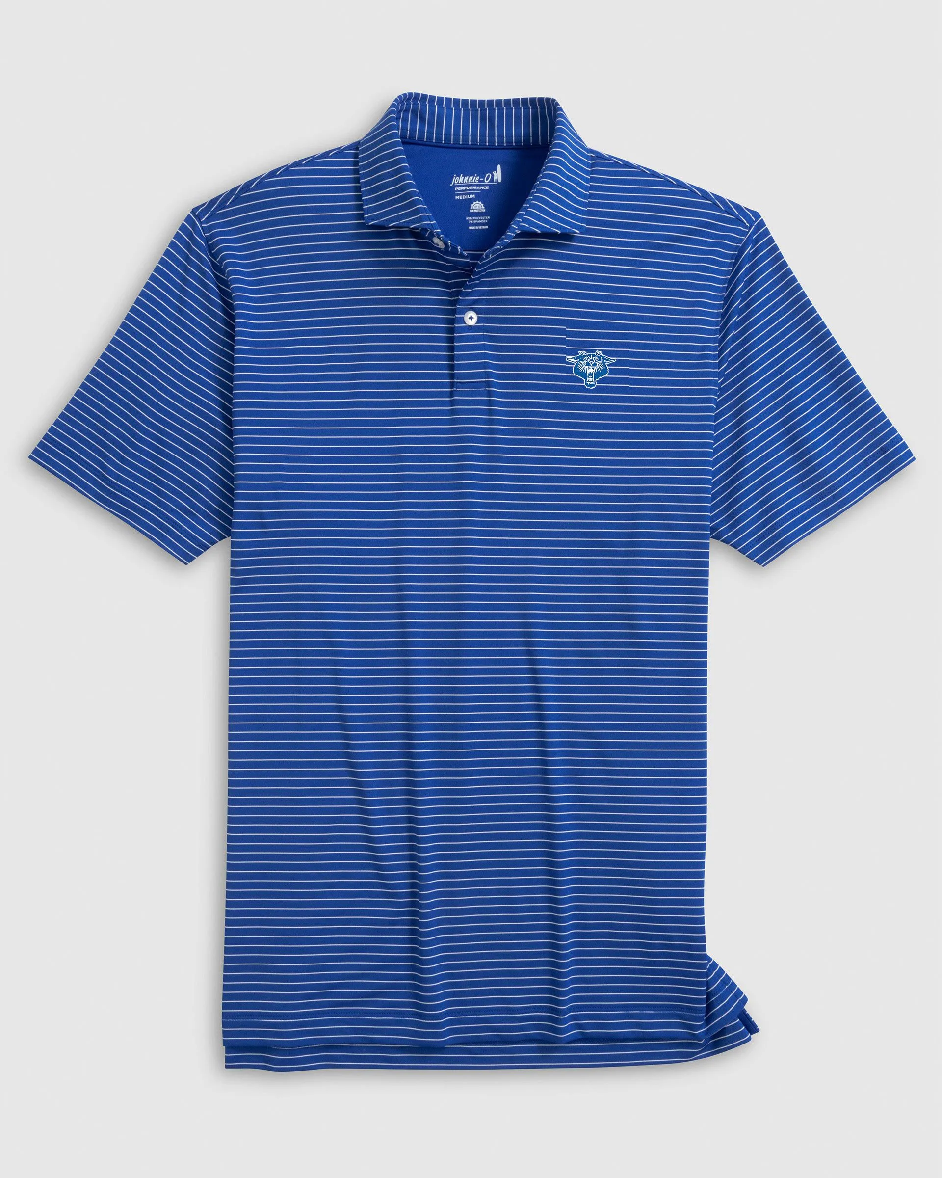 Kentucky Beau Striped Performance Jersey Polo - Vintage Logo sold by Johnnie-O product image thumbnail 2