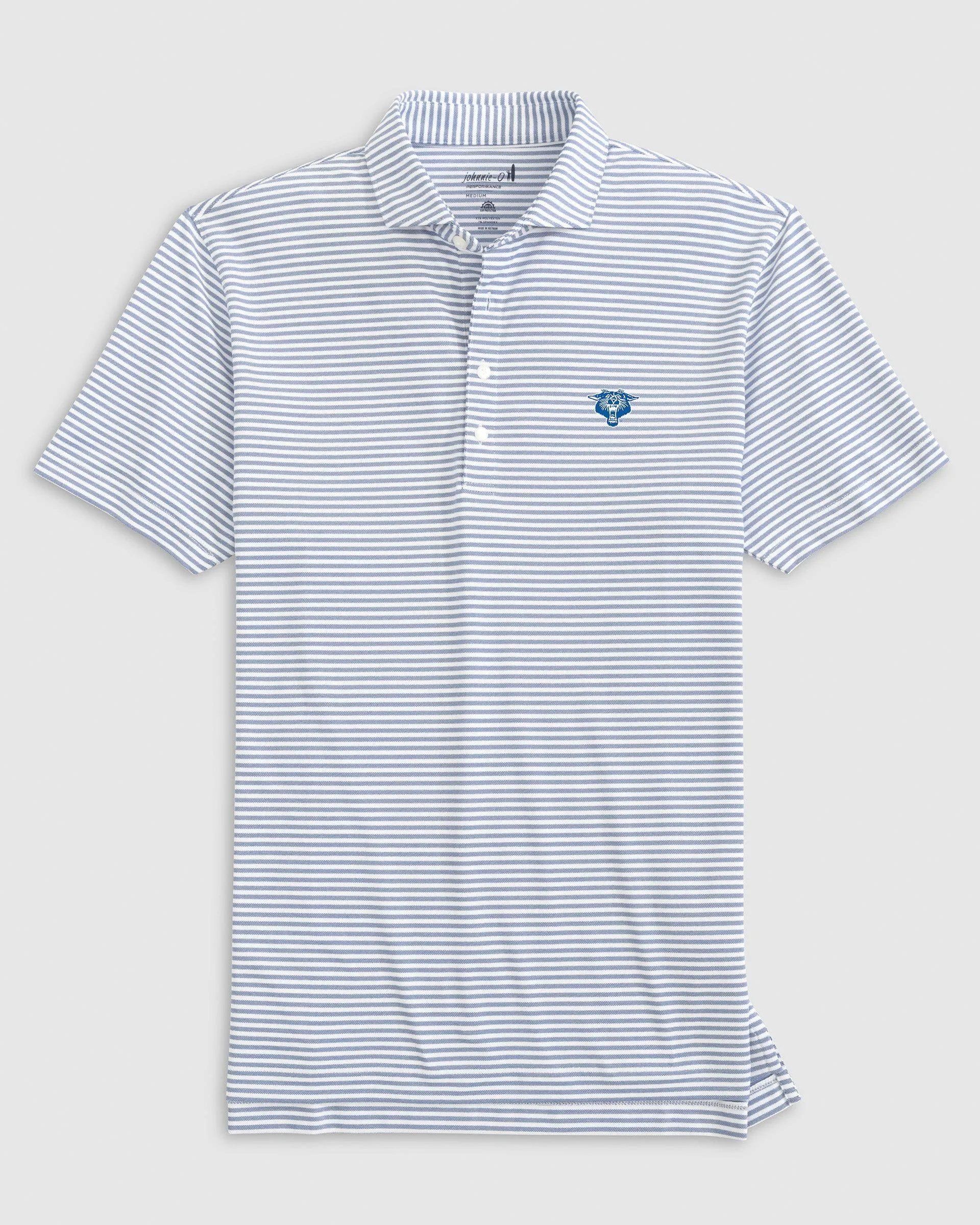 Kentucky Stetsons Striped Performance Mesh Polo - Vintage Logo sold by Johnnie-O product image thumbnail 2