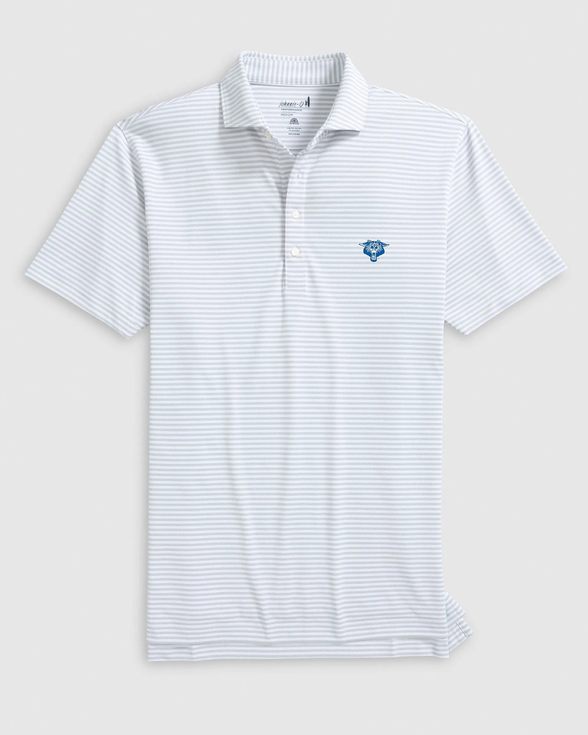 Kentucky Stetsons Striped Performance Mesh Polo - Vintage Logo sold by Johnnie-O product image thumbnail 3