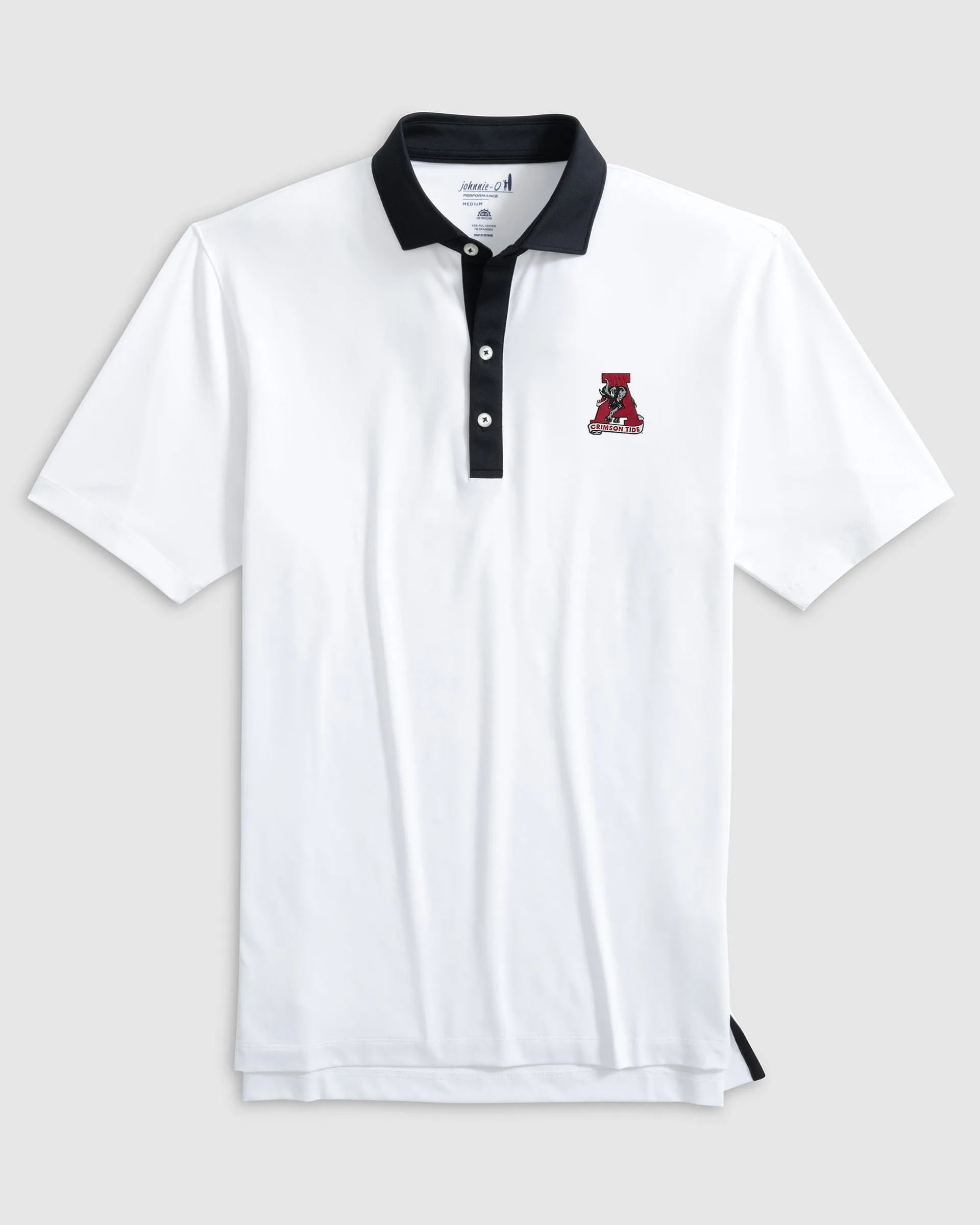 University of Alabama Ramos Performance Jersey Polo - Vault Logo sold by Johnnie-O