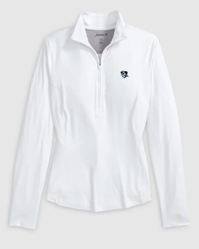 Women's Johns Hopkins Susie Performance 1/4 Zip- Athletic Logo sold by Johnnie-O