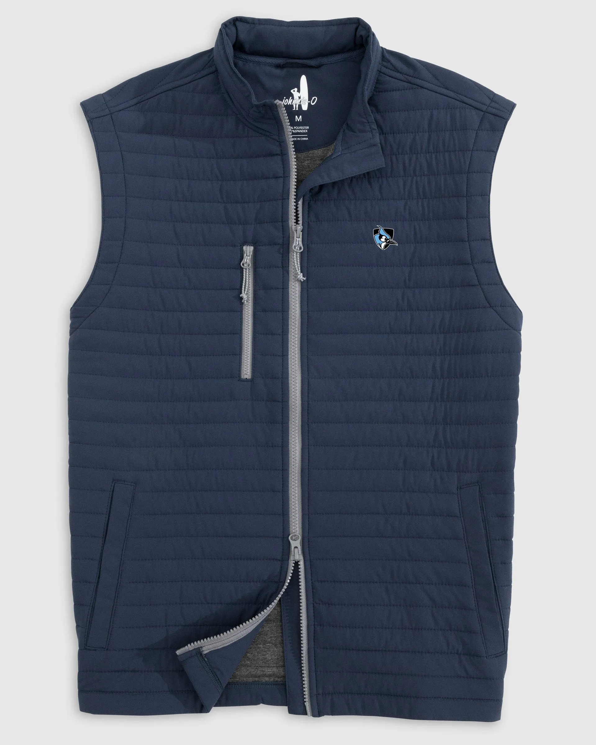 Johns Hopkins Crosswind Quilted Performance Vest - Athletic Logo sold by Johnnie-O product image thumbnail 2