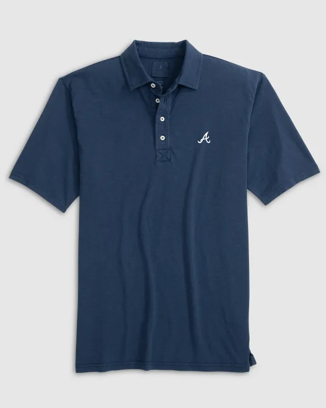 Atlanta Braves Coastal Wash Original Polo made by Johnnie-O