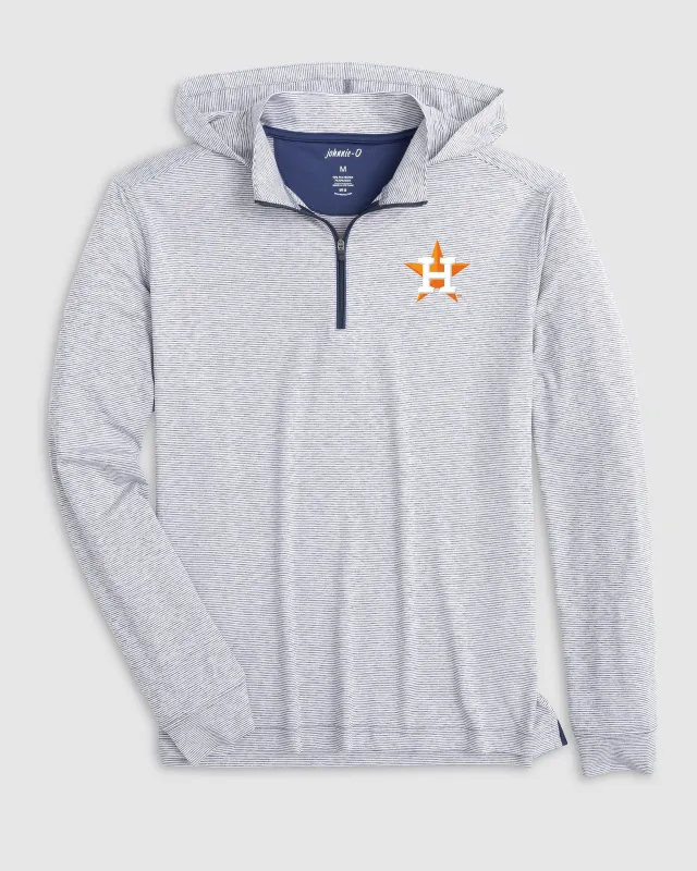 Houston Astros Hybrid Performance 1/4 Zip Hoodie sold by Johnnie-O
