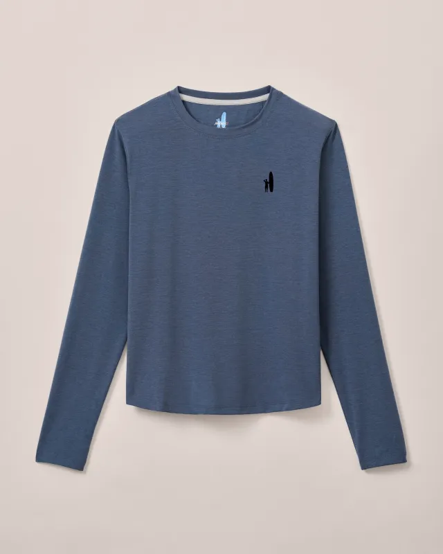 Women's Custom Surfer Logo Course Performance Long Sleeve T-Shirt sold by Johnnie-O