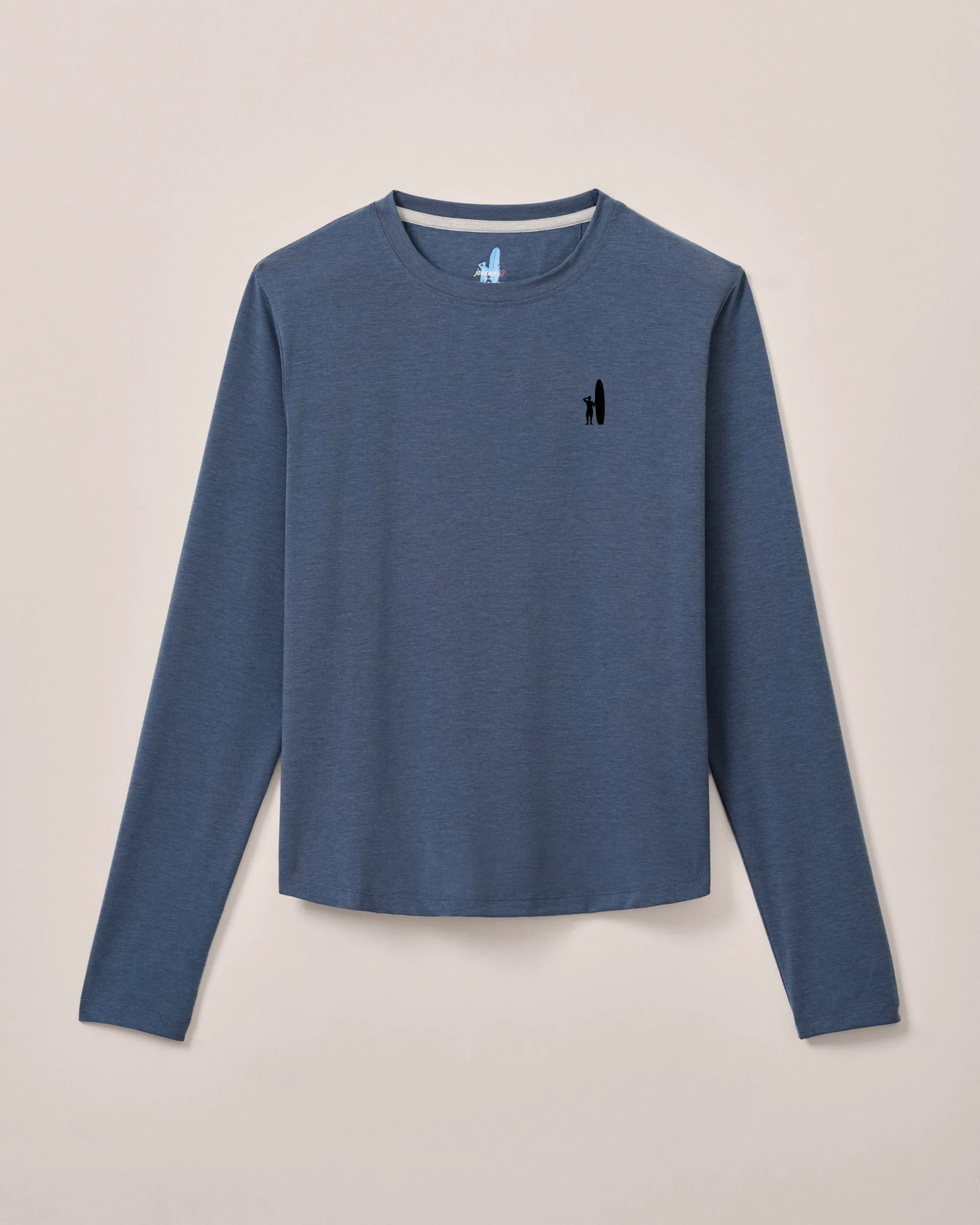 Women's Custom Surfer Logo Course Performance Long Sleeve T-Shirt sold by Johnnie-O
