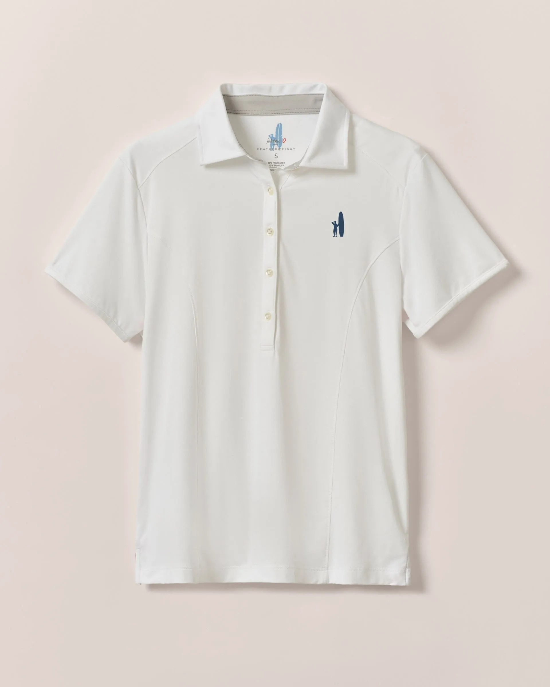 Women's Custom Surfer Logo Angela Performance Jersey Polo sold by Johnnie-O