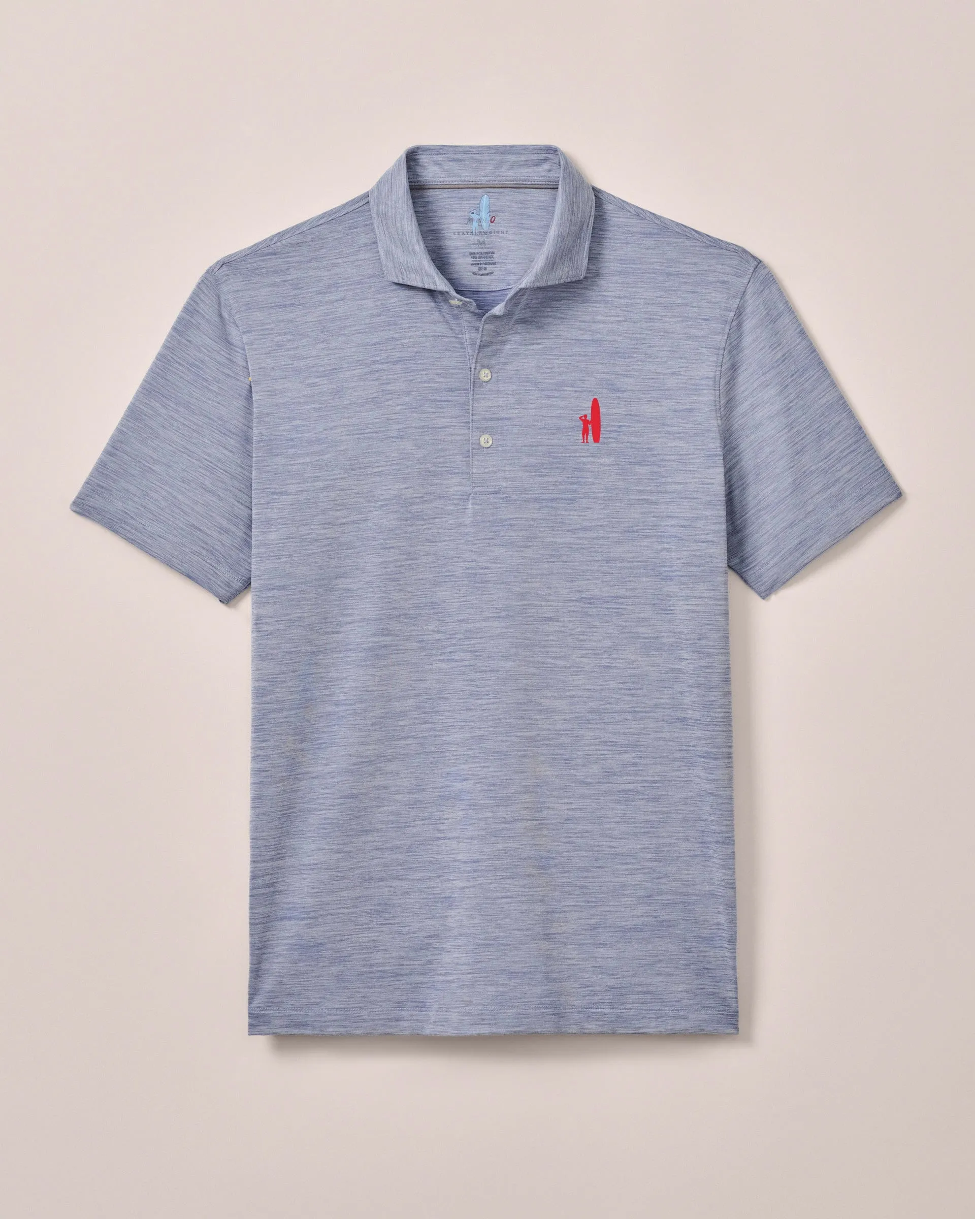 Custom Surfer Logo Huronn Featherweight Performance Polo sold by Johnnie-O product image thumbnail 5