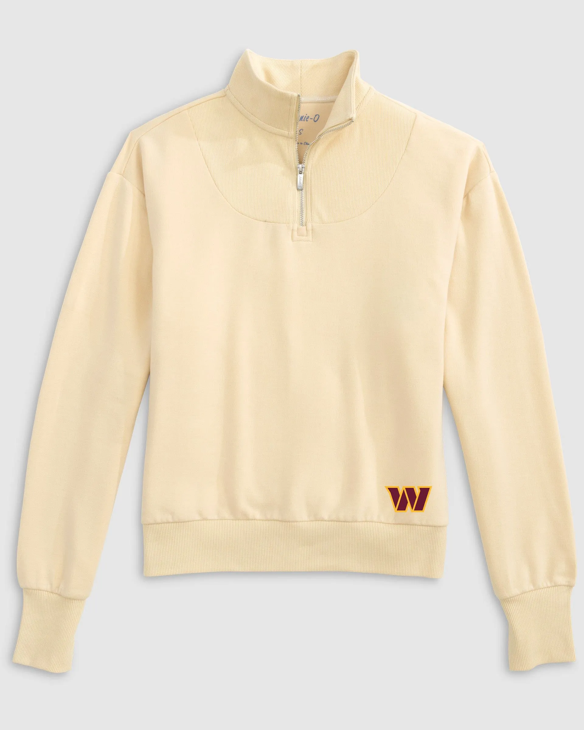 Women's Washington Commanders Naomi Rib Knit 1/4 Zip sold by Johnnie-O