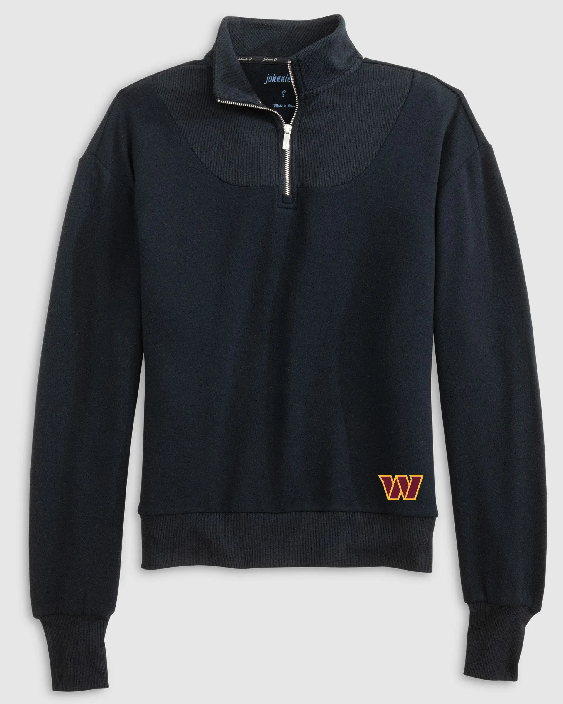 Women's Washington Commanders Naomi Rib Knit 1/4 Zip sold by Johnnie-O product image thumbnail 2