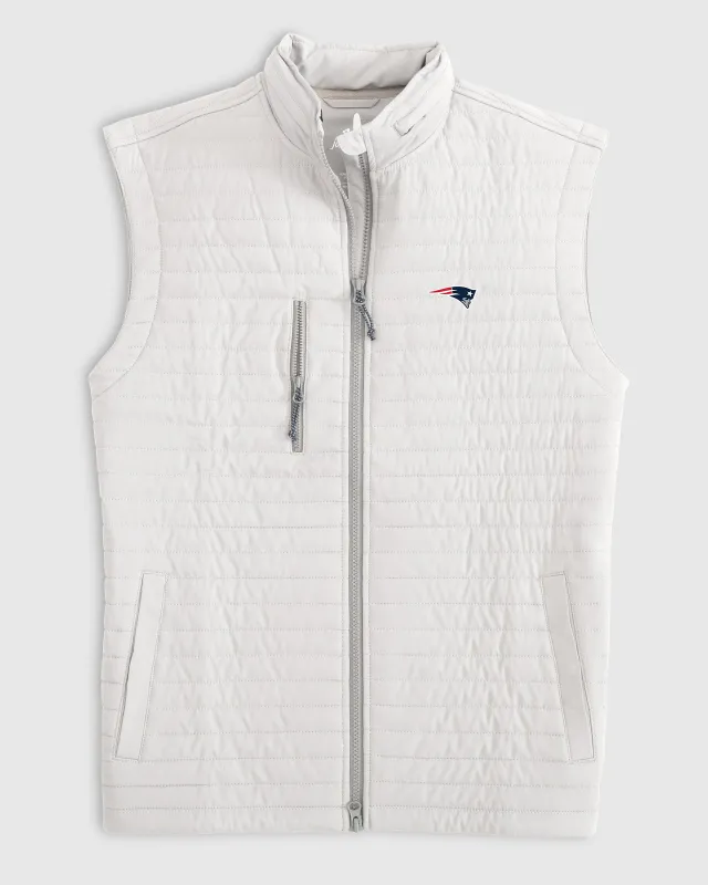 New England Patriots Crosswind Quilted Performance Vest sold by Johnnie-O