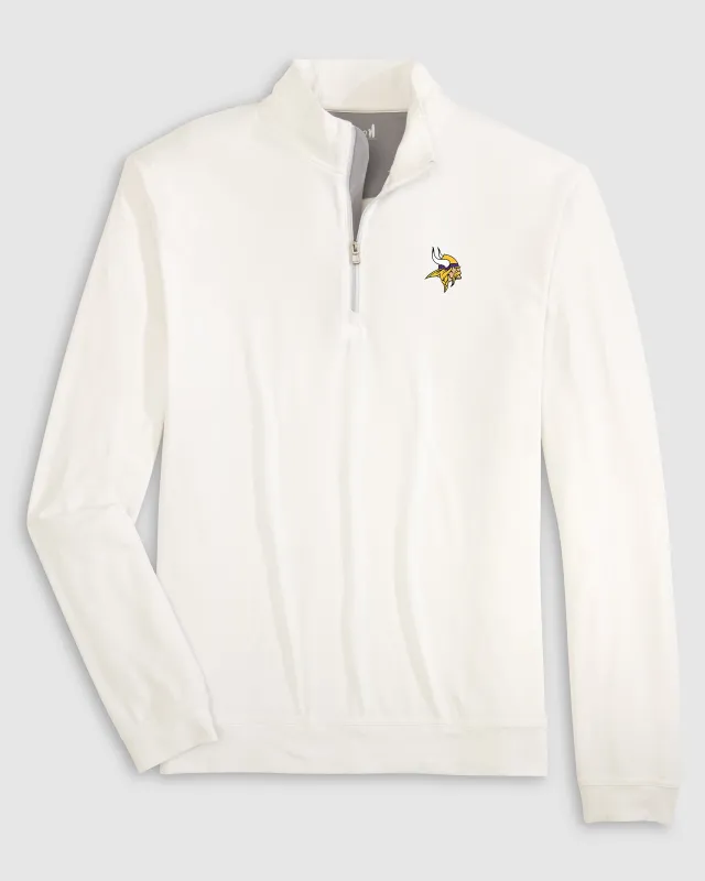 Minnesota Vikings Motion Performance 1/4 Zip Pullover made by Johnnie-O