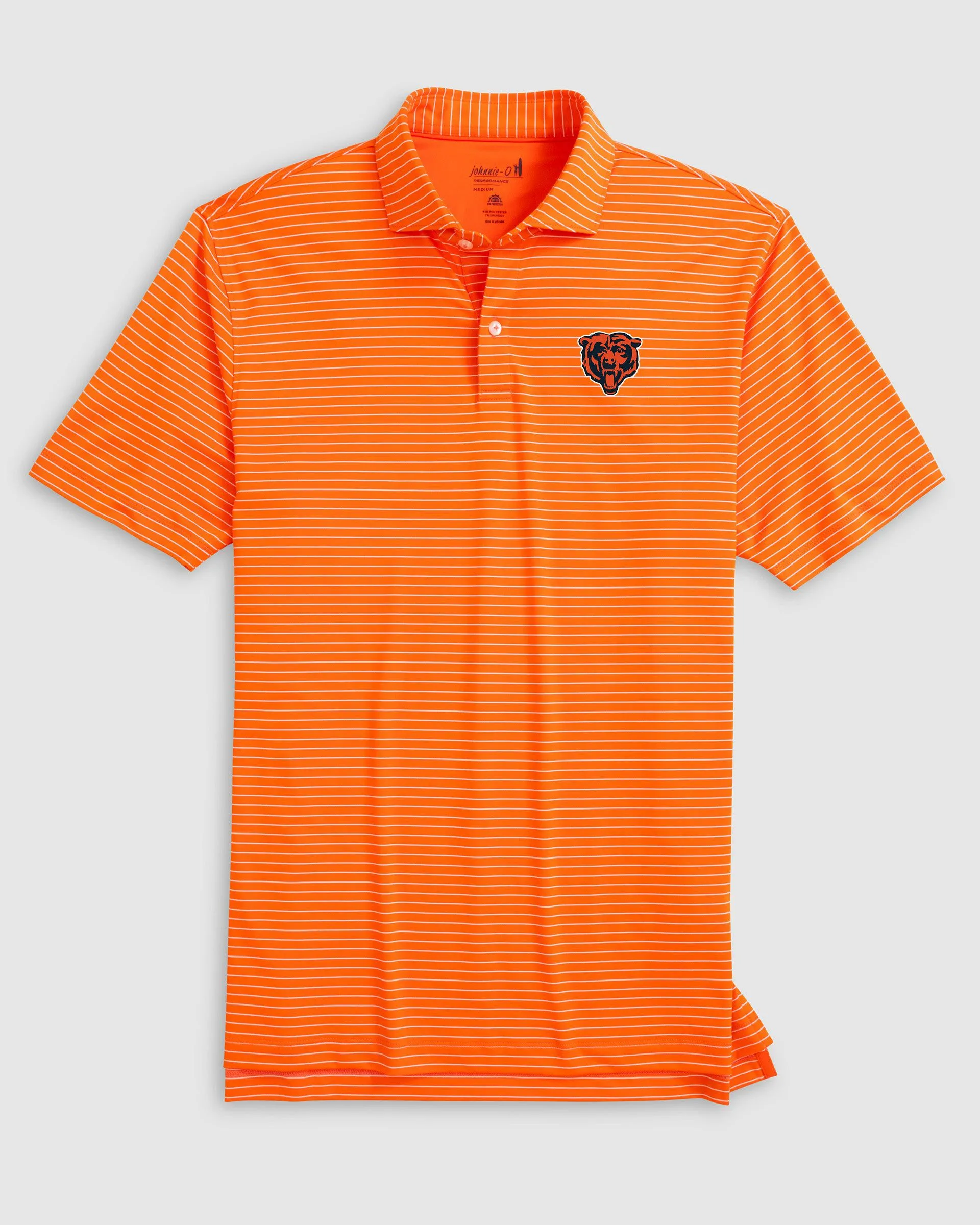 Chicago Bears Beau Striped Performance Jersey Polo sold by Johnnie-O product image thumbnail 2