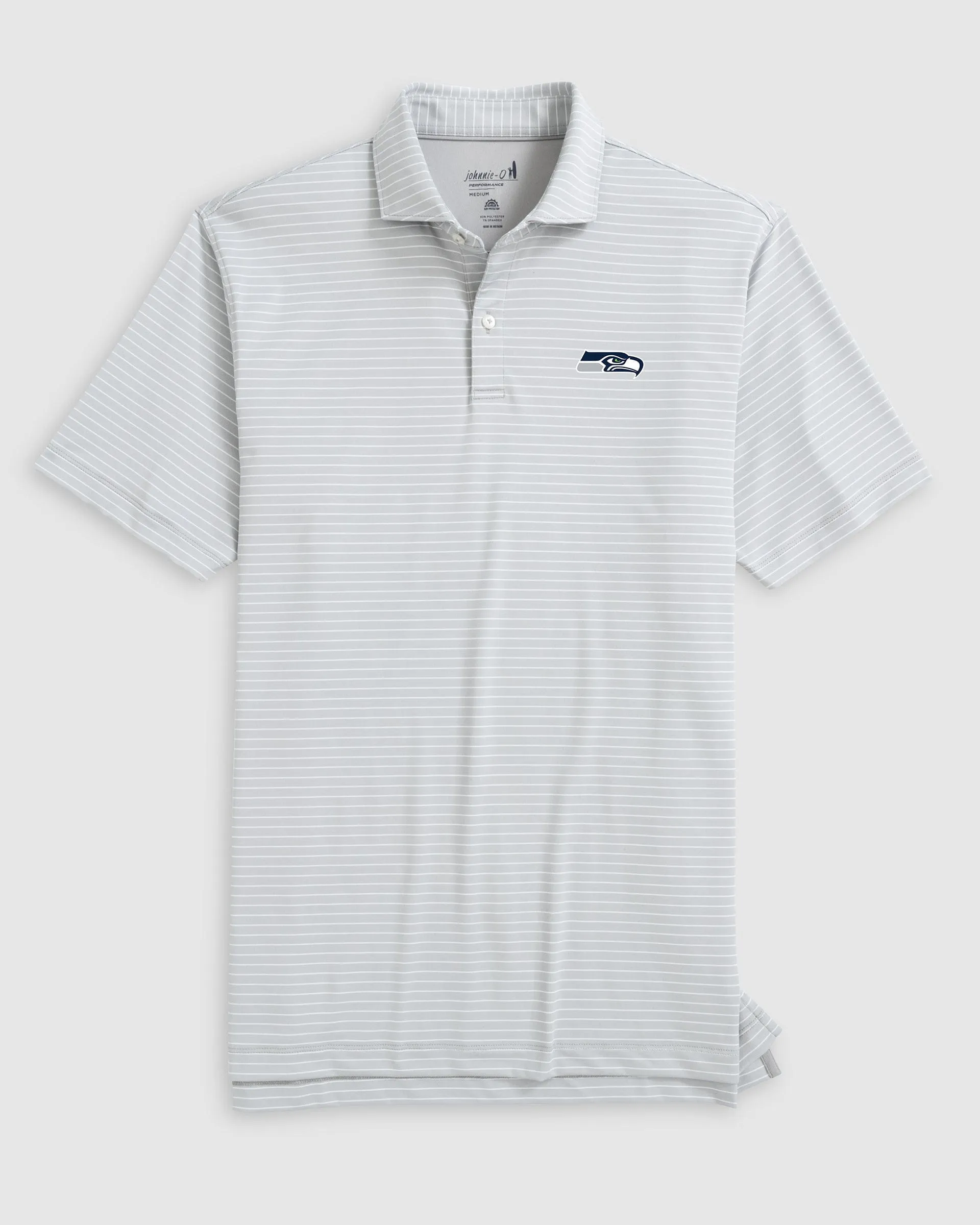 Seattle Seahawks Beau Striped Performance Jersey Polo sold by Johnnie-O product image thumbnail 2