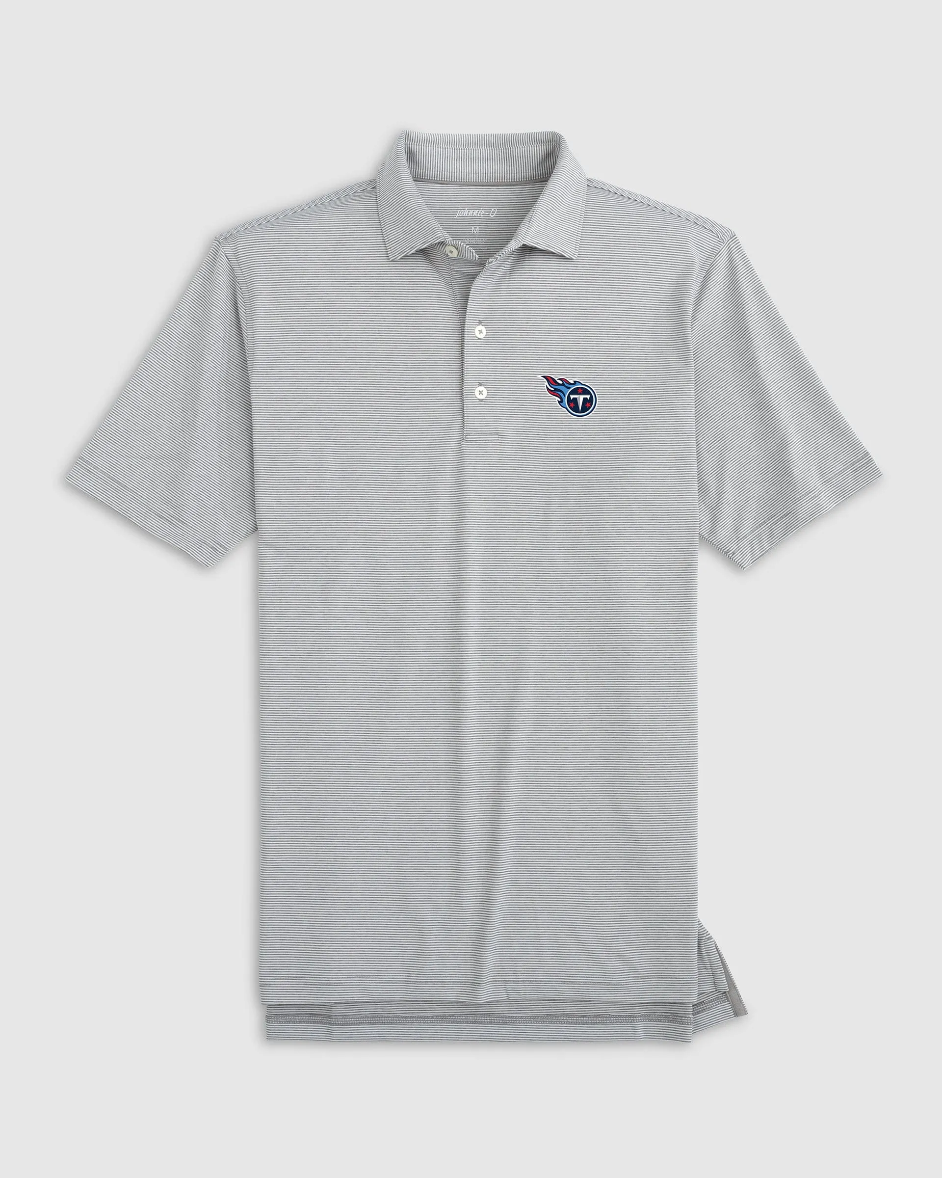 Tennessee Titans Lyndonn Striped Performance Jersey Polo sold by Johnnie-O product image thumbnail 2