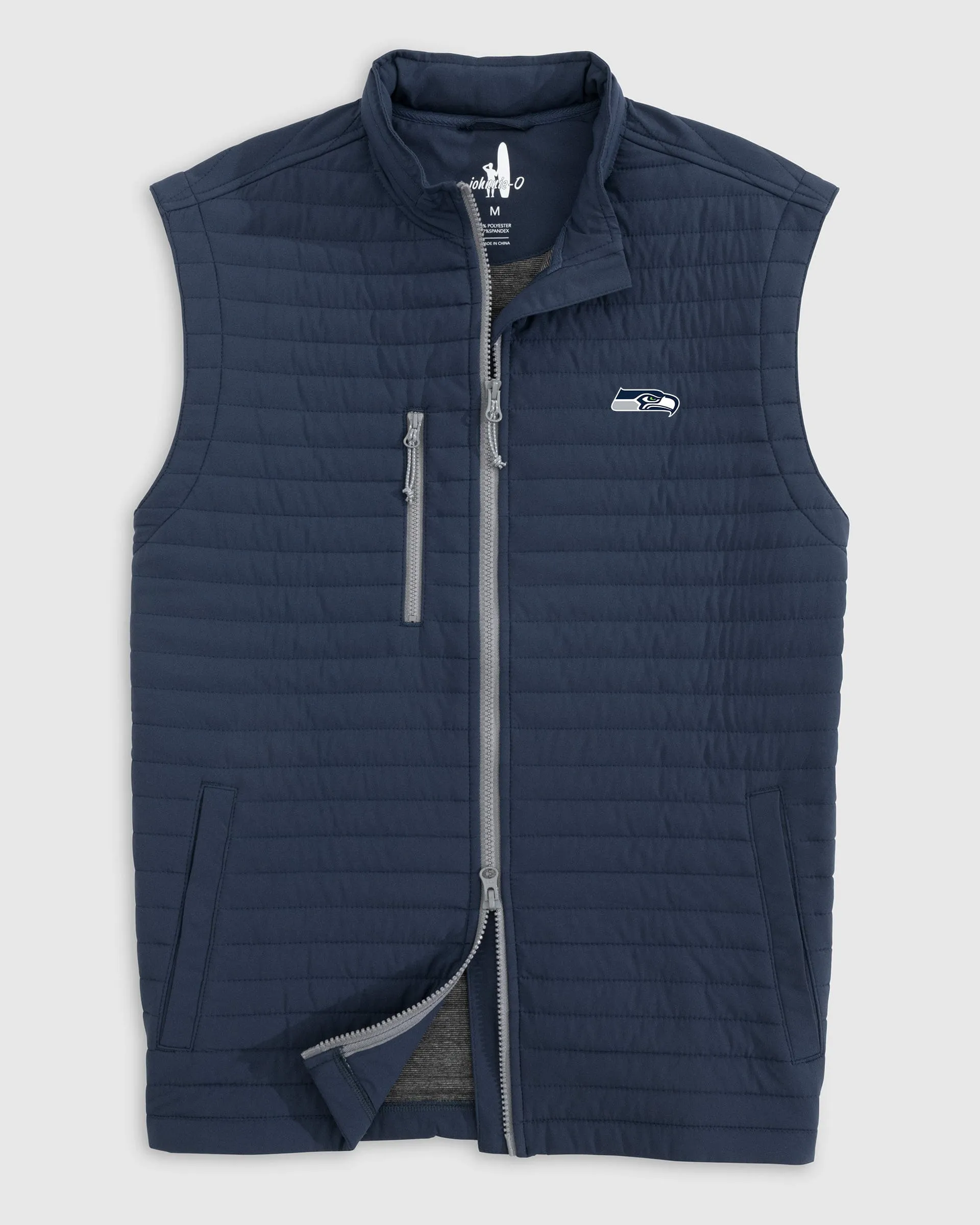 Seattle Seahawks Crosswind Quilted Performance Vest sold by Johnnie-O product image thumbnail 2