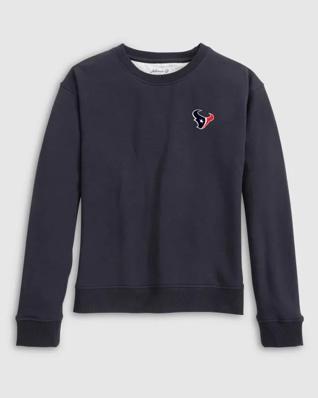 Women's Houston Texans Penny Crewneck Sweatshirt made by Johnnie-O
