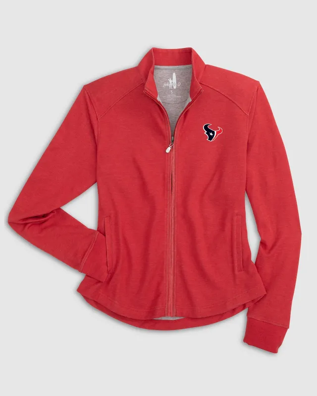 Women's Houston Texans Tomi Full Zip Jacket sold by Johnnie-O