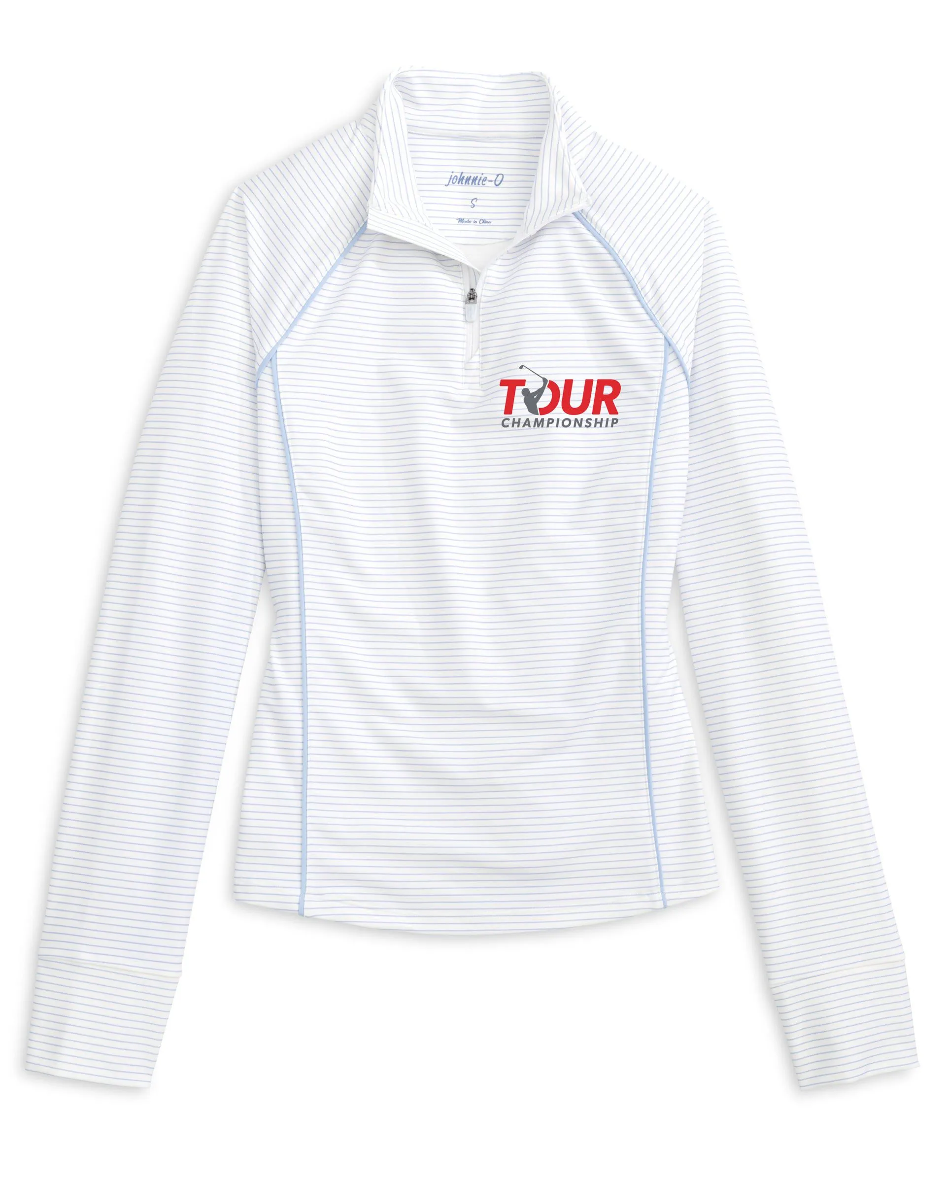 Women's PGA Tour Championship Jasmine Striped Performance 1/4 Zip sold by Johnnie-O product image thumbnail 2
