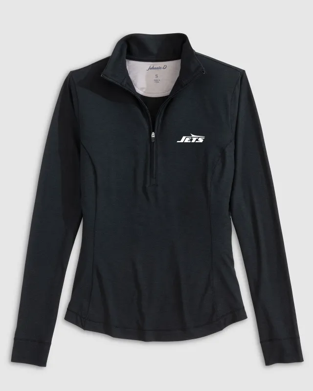 Women's New York Jets Susie Performance 1/4 Zip sold by Johnnie-O