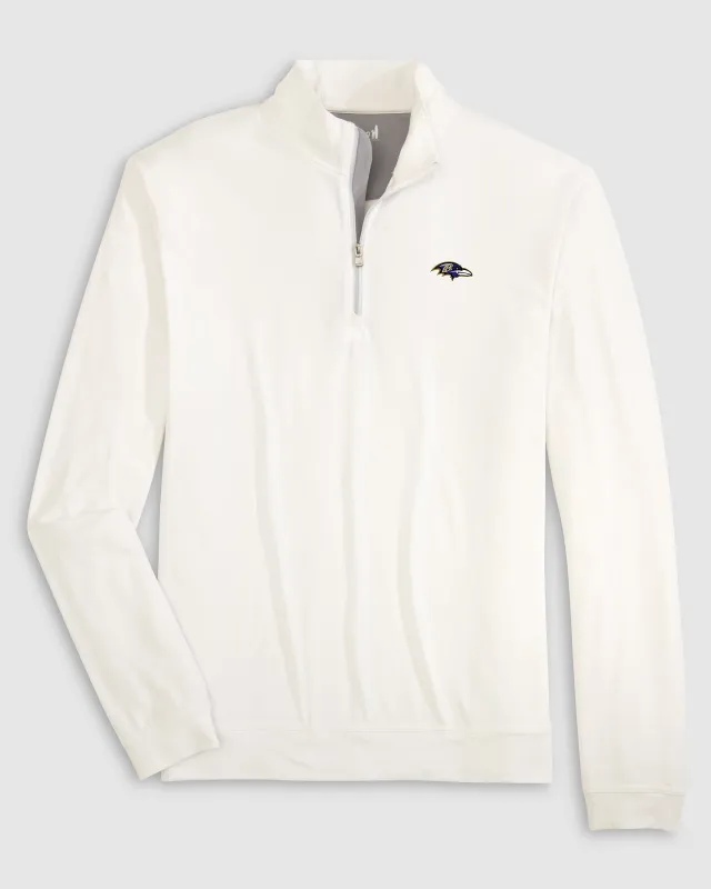 Baltimore Ravens Motion Performance 1/4 Zip Pullover made by Johnnie-O