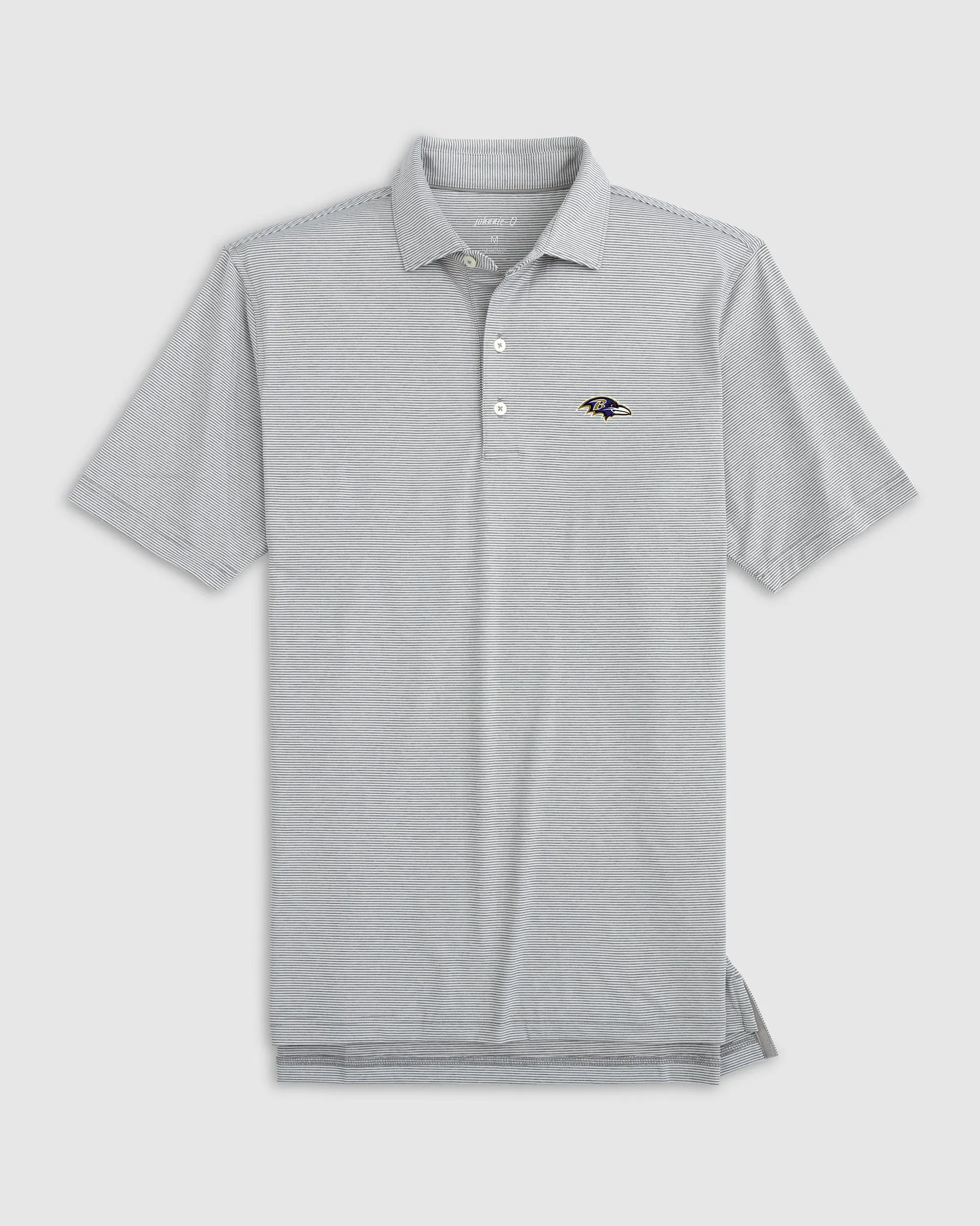 Baltimore Ravens Lyndonn Striped Performance Jersey Polo sold by Johnnie-O product image thumbnail 2