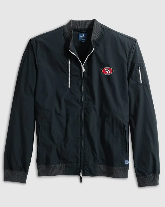 San Francisco 49ers Corsair Bomber Jacket sold by Johnnie-O