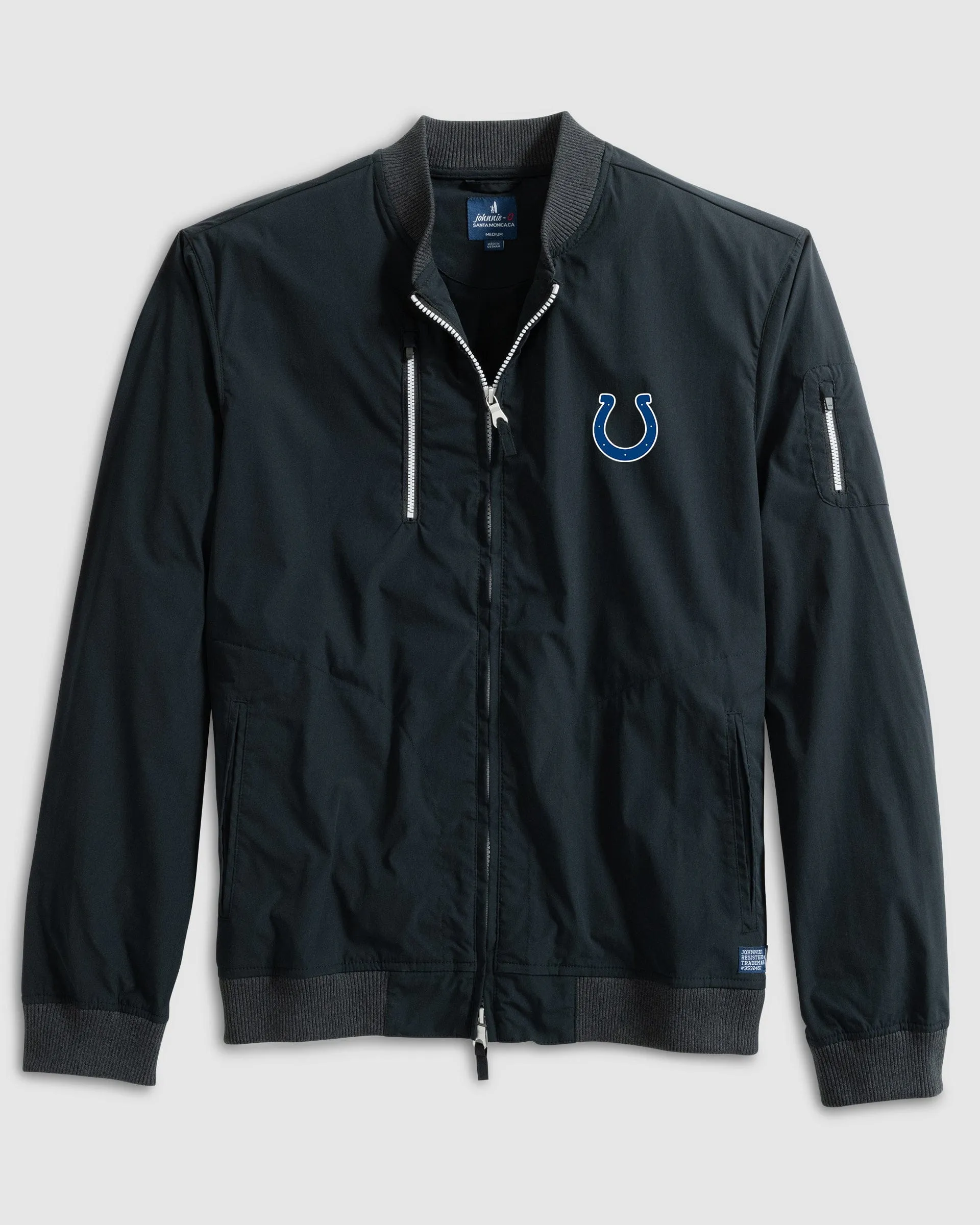 Indianapolis Colts Corsair Bomber Jacket sold by Johnnie-O