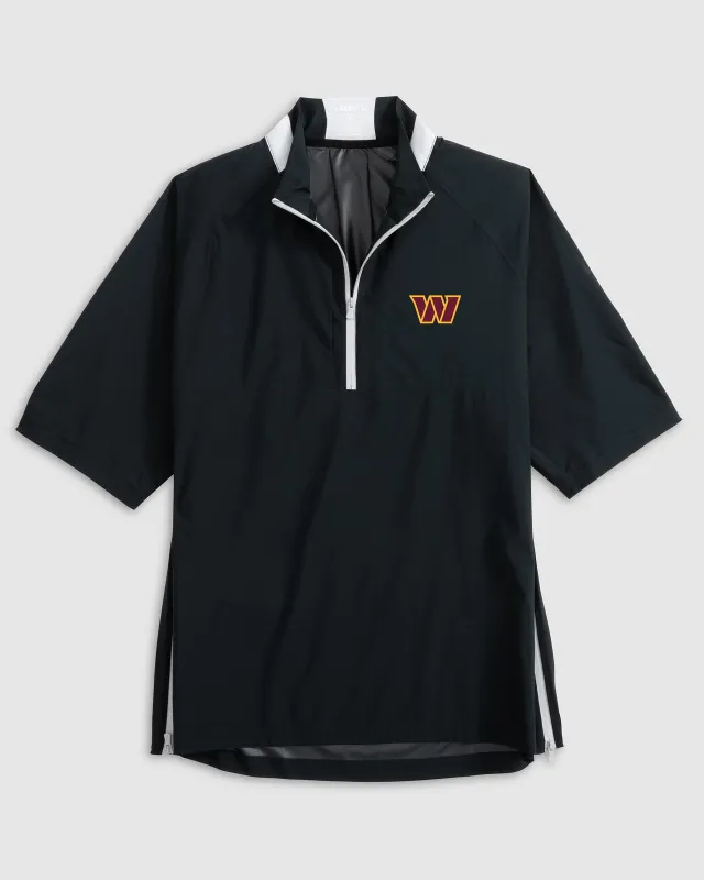 Washington Commanders Stealth Stowable Short Sleeve Packable Rain Jacket sold by Johnnie-O