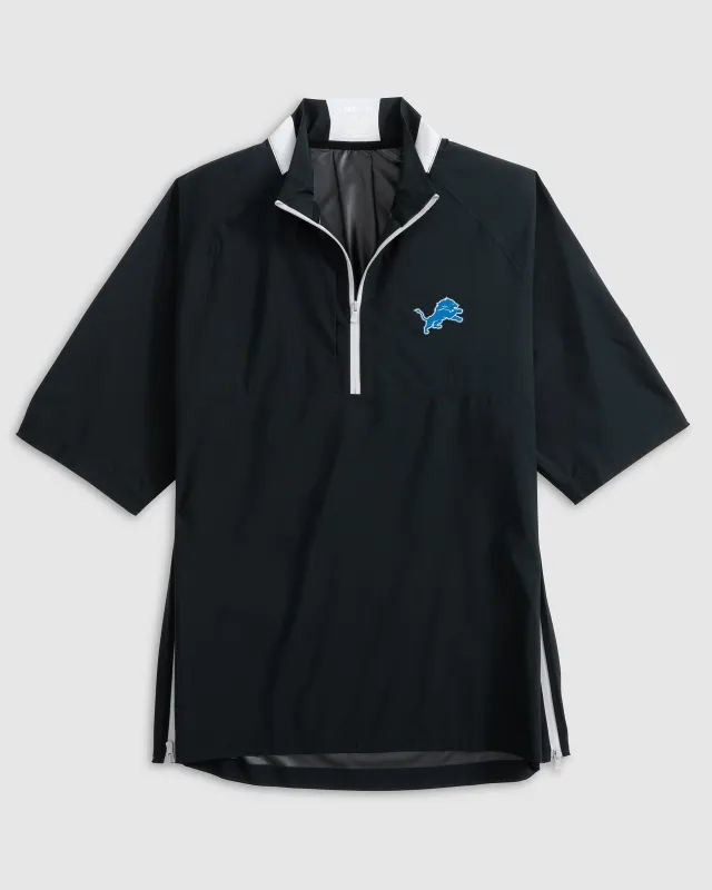 Detroit Lions Stealth Stowable Short Sleeve Packable Rain Jacket sold by Johnnie-O