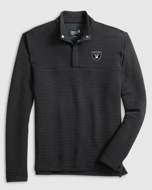 Las Vegas Raiders Benjy Snap 1/4 Zip Pullover sold by Johnnie-O