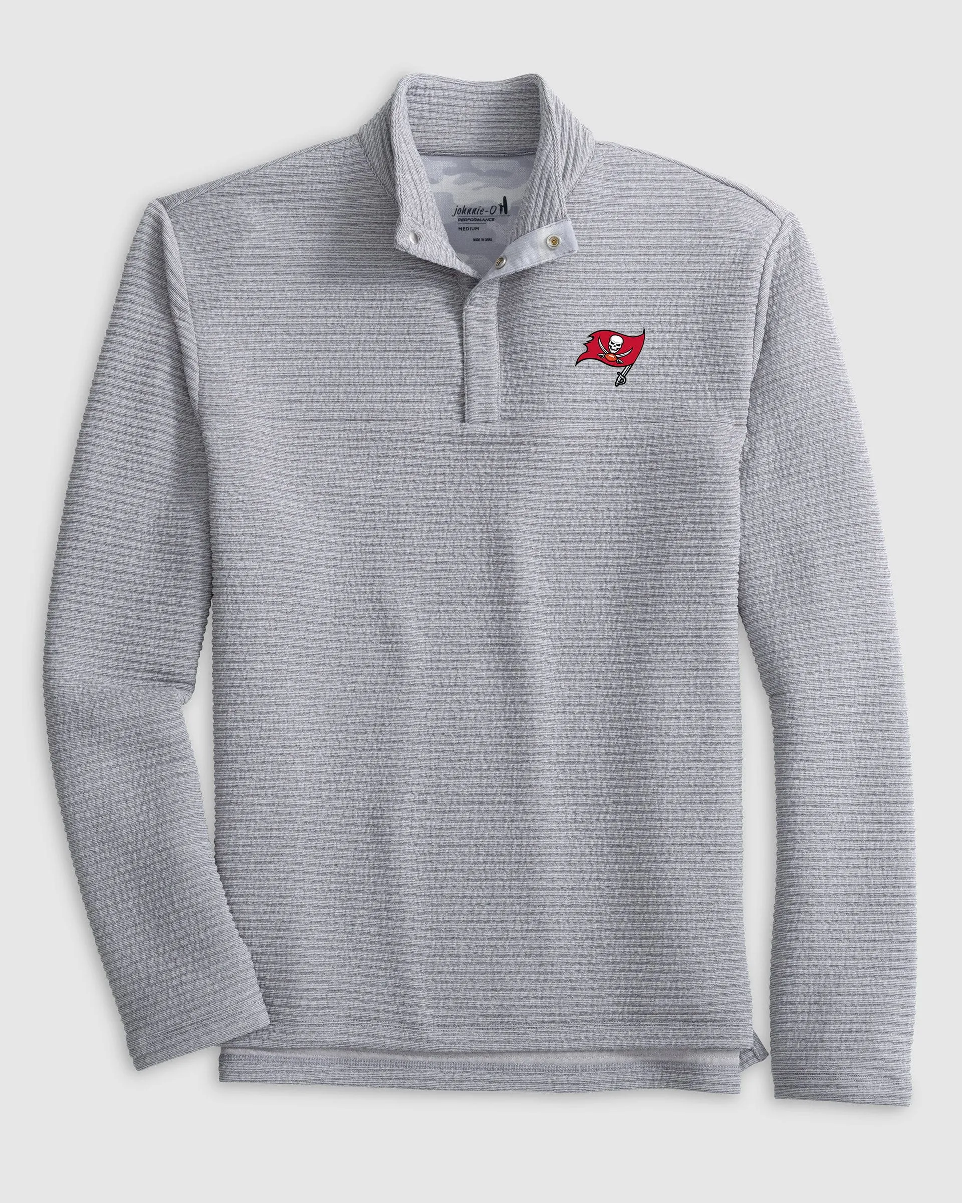Tampa Bay Buccaneers Benjy Snap 1/4 Zip Pullover sold by Johnnie-O product image thumbnail 2