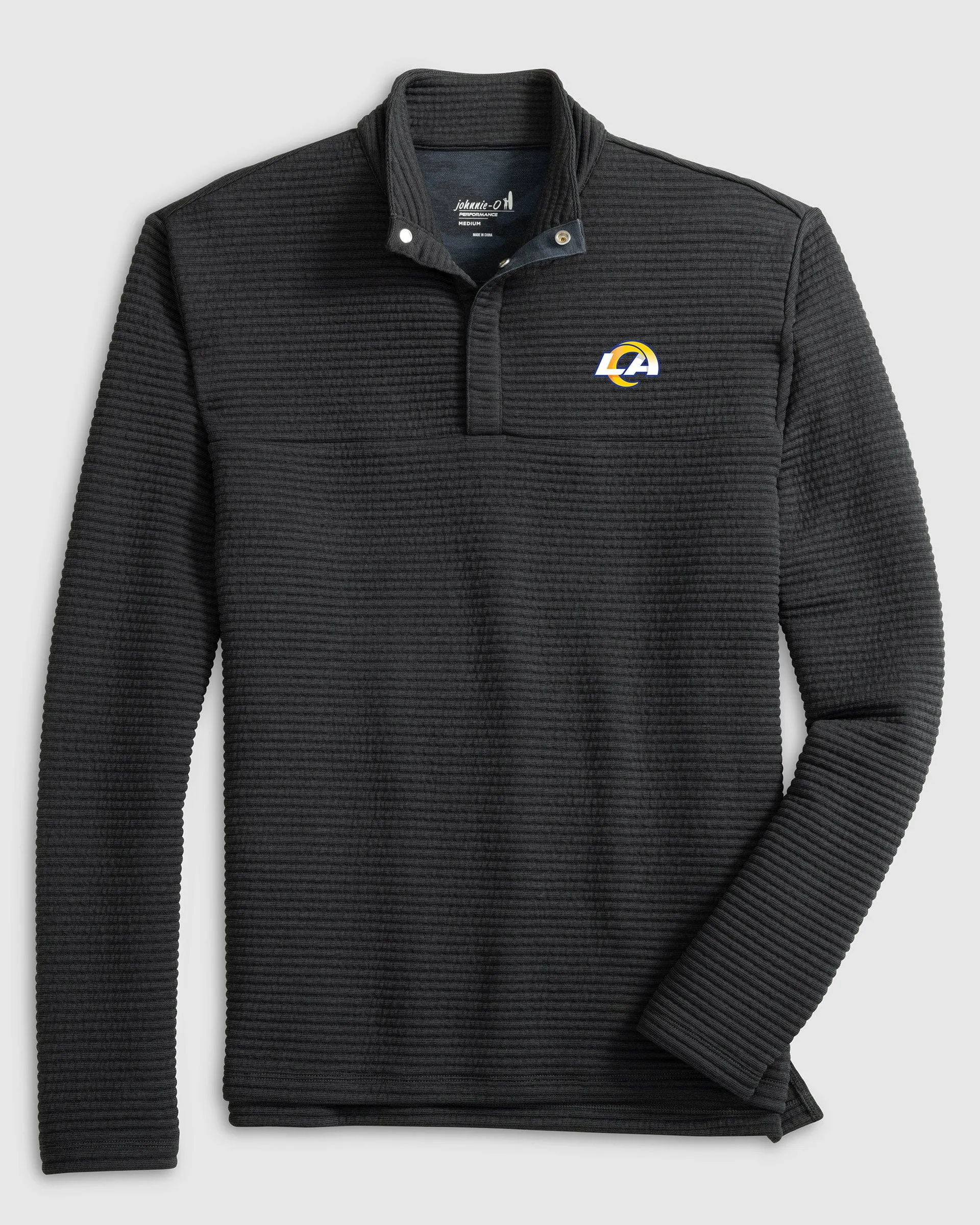Los Angeles Rams Benjy Snap 1/4 Zip Pullover sold by Johnnie-O